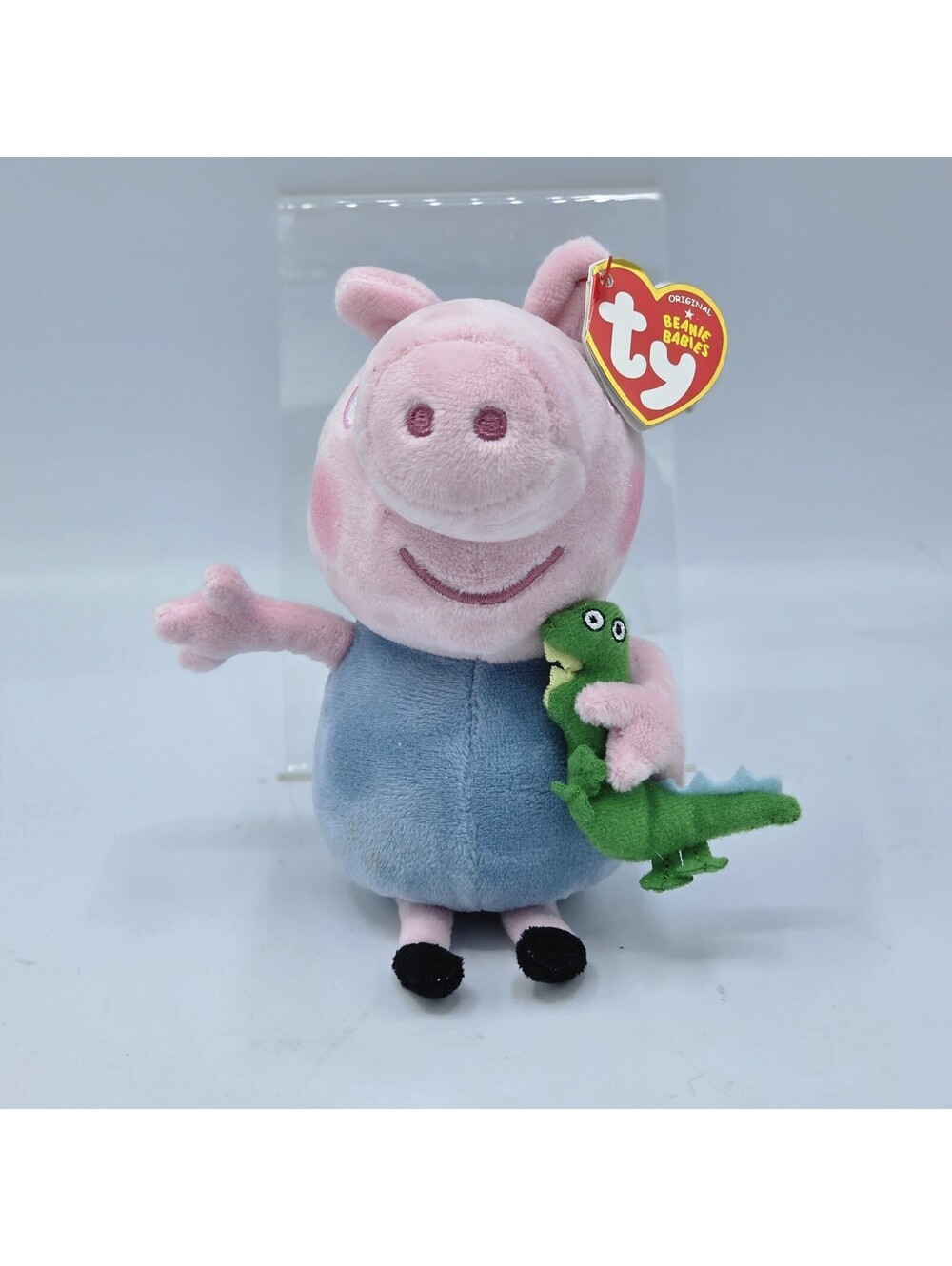 TY Beanie Baby - GEORGE PIG (U.S. Version Peppa Pig - 6 inch) -MWMTs Stuffed Toy
